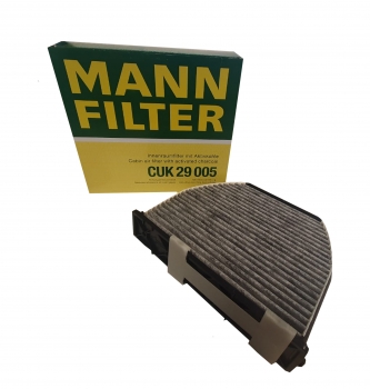 MANN Innenraumfilter Aktivkohle CUK29005 passend für Mercedes C (W204) & CLS (C218)